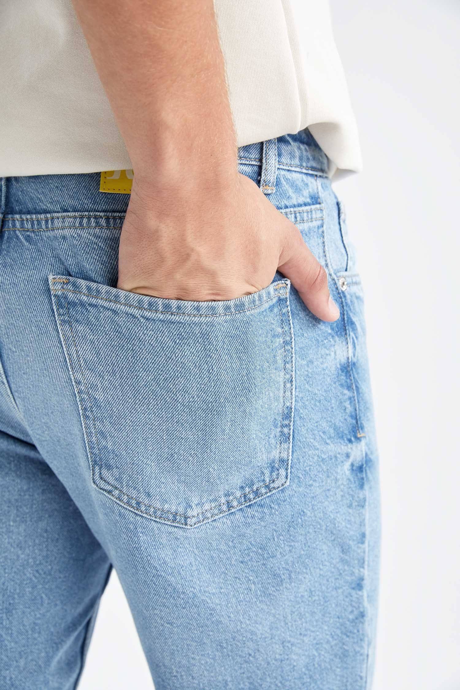 Regular-fit-Jeans SLIM DeFacto FIT Herren Regular-fit-Jeans 90’S