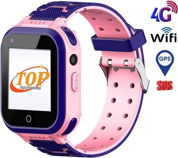 Jianyana Smartwatch (1,4 Zoll), Kinder Wasserdicht SOS-Uhr Telefon mit Wecker Taschenlampe 3-12 Jahre