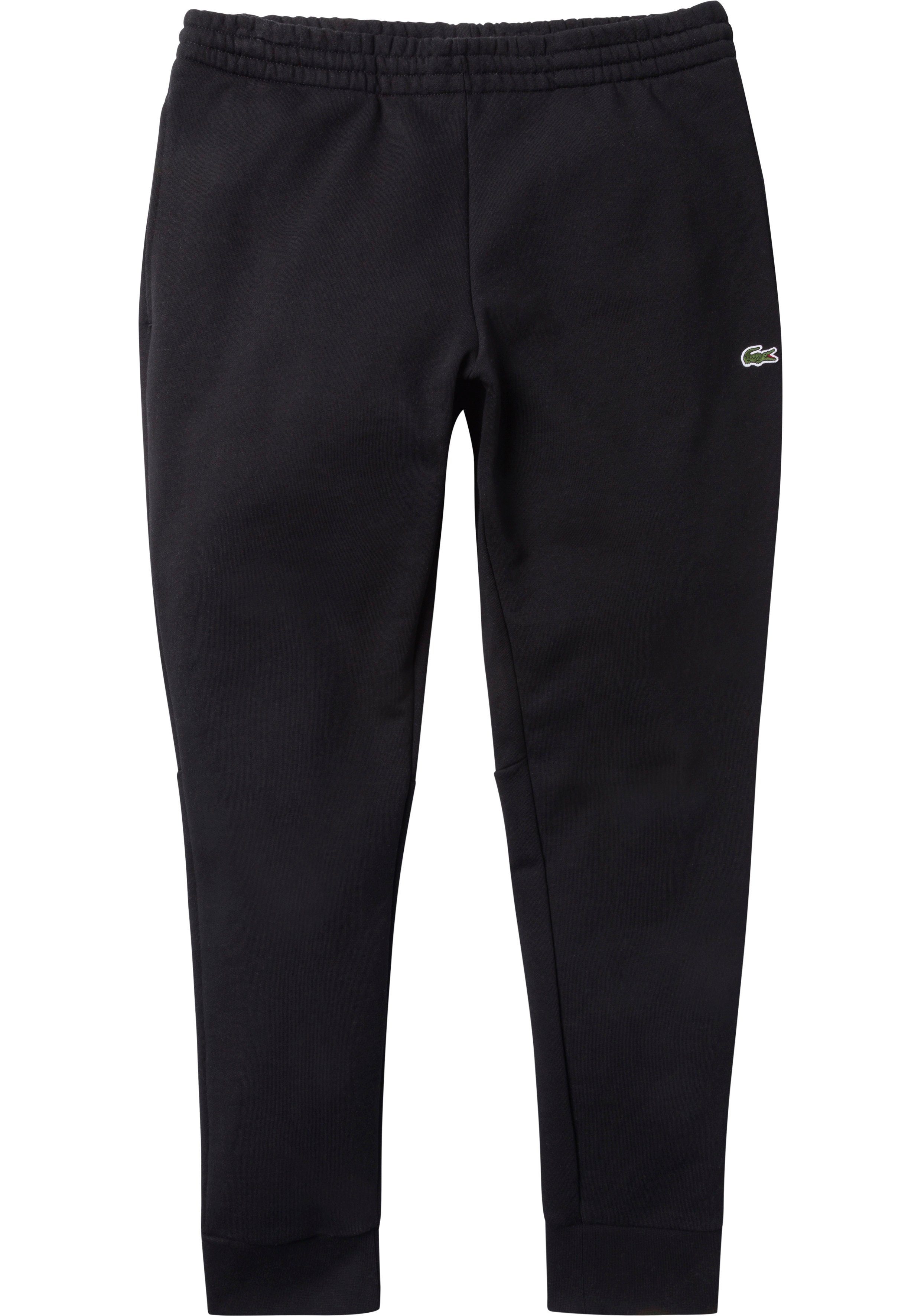 Lacoste schwarz unifarbenen Sweatpants Look im