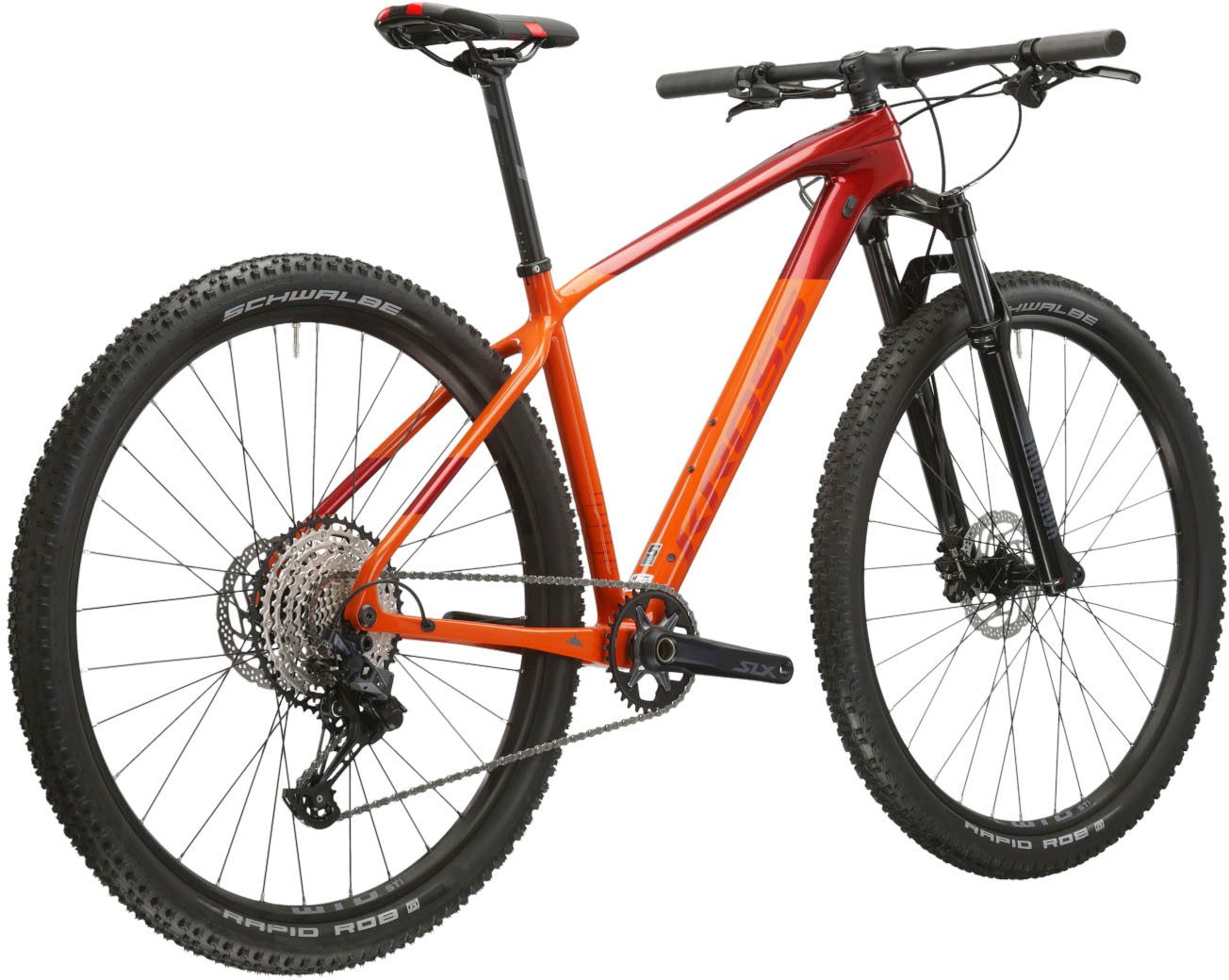 Kross Mountainbike Hardtail Level 10.0, 12 Gang Shimano DEORE SLX M7100 Schaltwerk, Kettenschaltung, mit Carbon-Rahmen und -Gabel