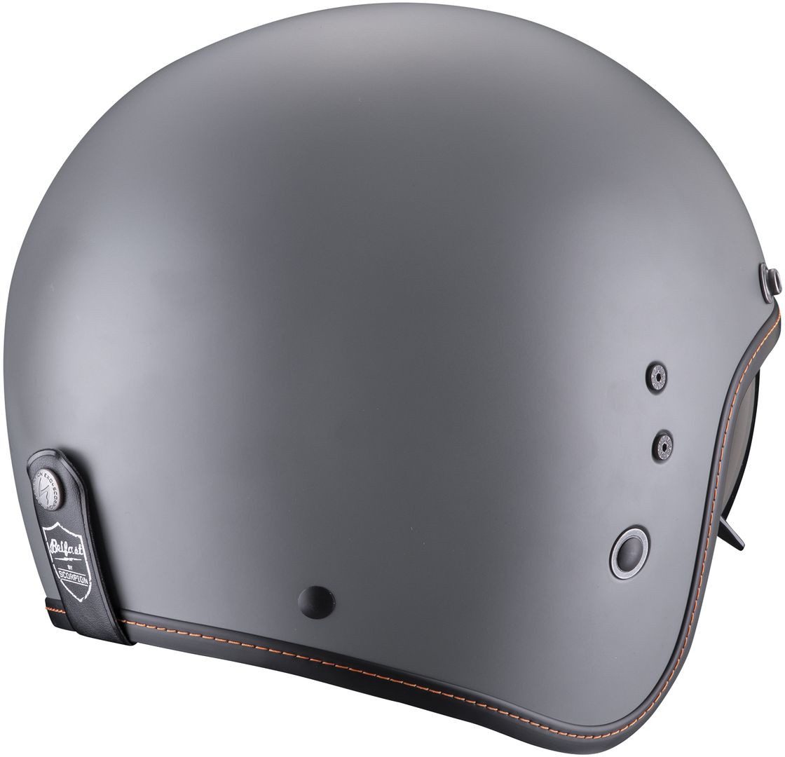 Scorpion Exo Motorradhelm Belfast Evo Solid Jethelm, integriertes Sonnenvisier