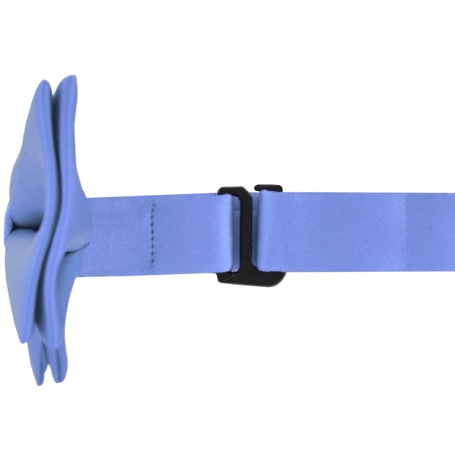 DonDon Kinderfliege Kinder Jungen Fliege Seidenlook 9 x (Packung, verstellbar, gebunden, 2 hellblau glänzend 1-St) bereits cm 4,5