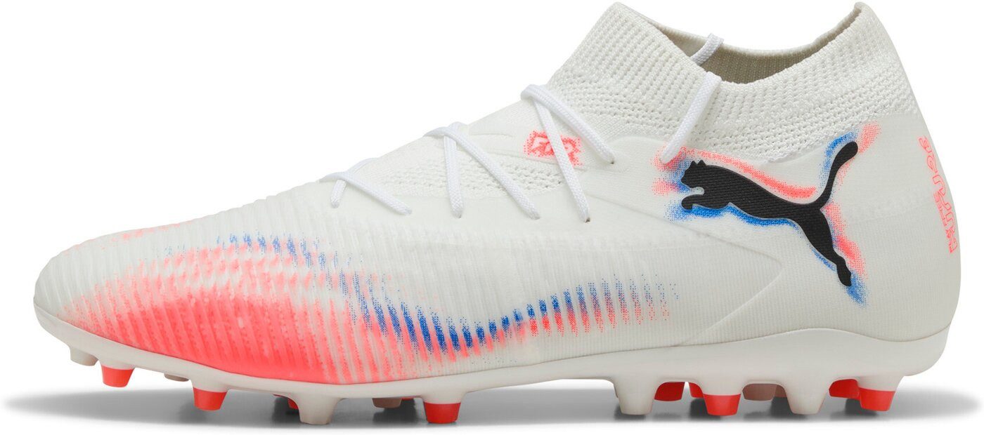 PUMA FUTURE 8 MATCH MG PUMA WHITE-PUMA BLACK-GLOWING RED Fußballschuh