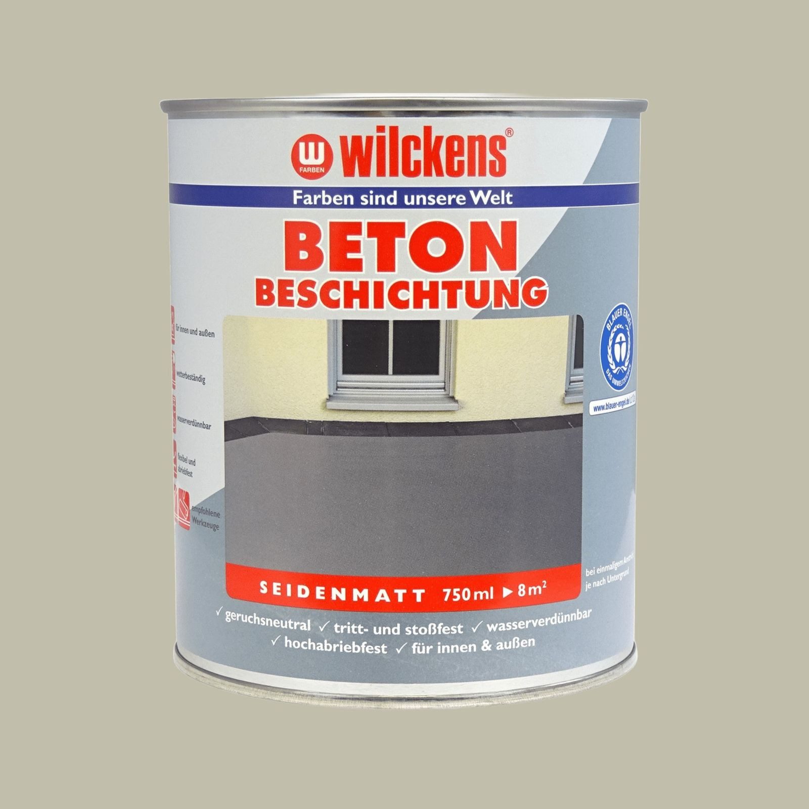 Wilckens Farben Bodenversiegelung Betonbeschichtung wasserbeständig trittfest seidenmatt Wilckens 750ml
