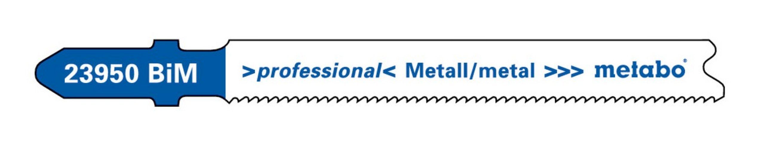 Serie (5 Stichsägeblatt Stück), 1,1-1,5 progressiv mm professional 66 metabo / Metall BiM