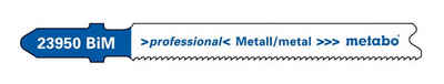 metabo Stichsägeblatt (5 Stück), Metall Serie professional 66 / 1,1-1,5 mm progressiv BiM