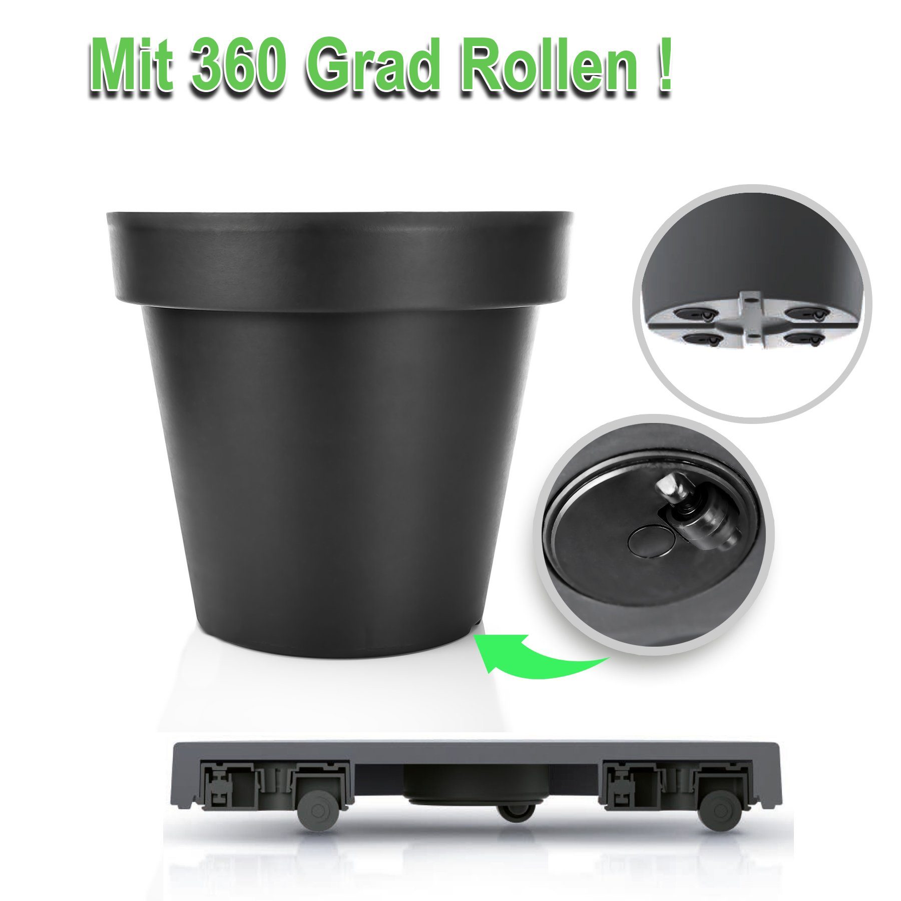 BigDean Blumentopf 3x Pflanzkübel XXL ø günstig online kaufen