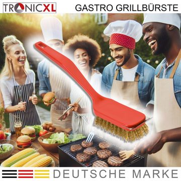 TronicXL Grillbürste Grillbürste mit Schaber BBQ Bürste Reiniger Grill Drahtbürste Kratzer, Grill, (1-tlg), BBQ Smoker Zubehör Grill Grills