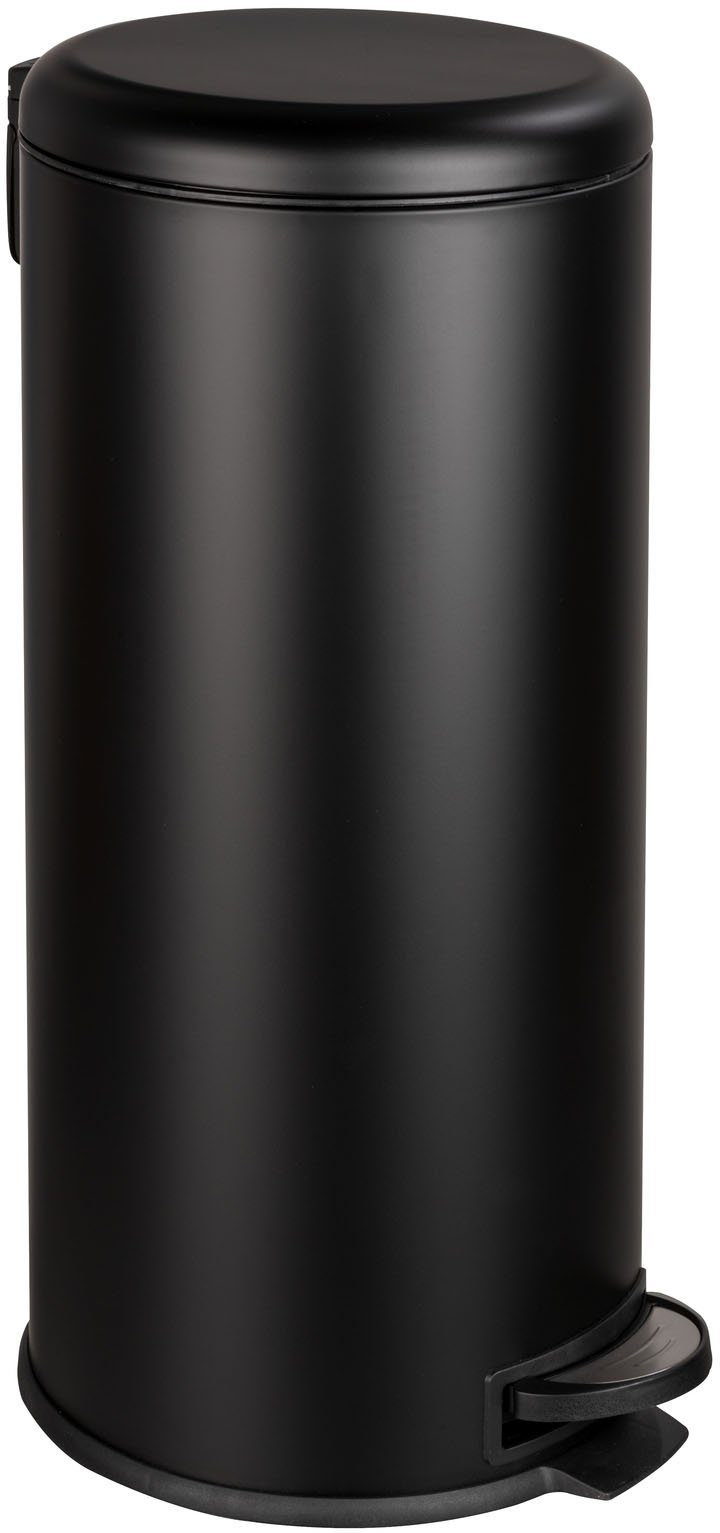WENKO Мусорные урны Modell Leman Easy Close, Abfalleimer mit Tretfunktion & Absenkautomatik, Industrial Style, 30 L