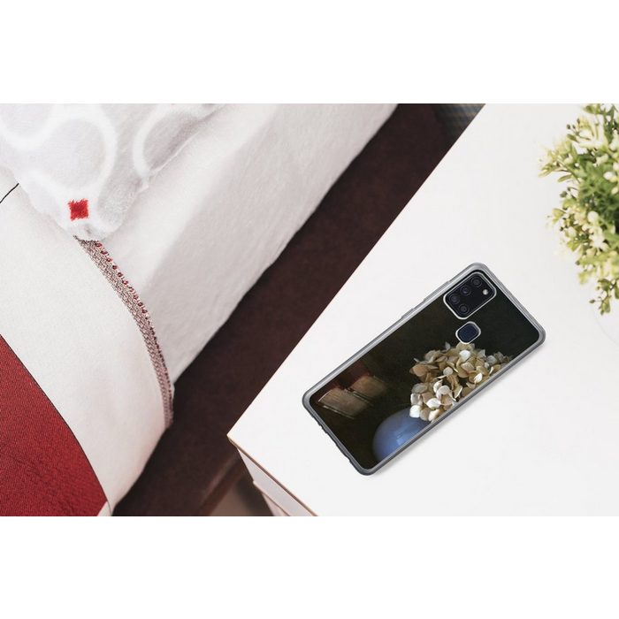MuchoWow Handyhülle Hortensie - Stilleben - Blumen Handyhülle Samsung Galaxy A21s Smartphone-Bumper Print Handy UK10101