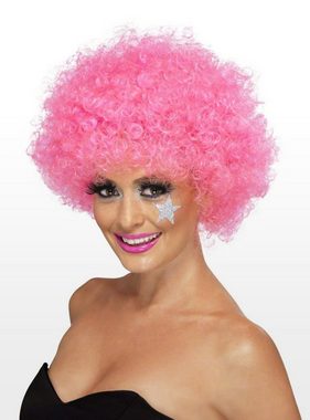 Smiffys Kostüm-Perücke Clown pink, Pinkes Clownskostüm Zubehör