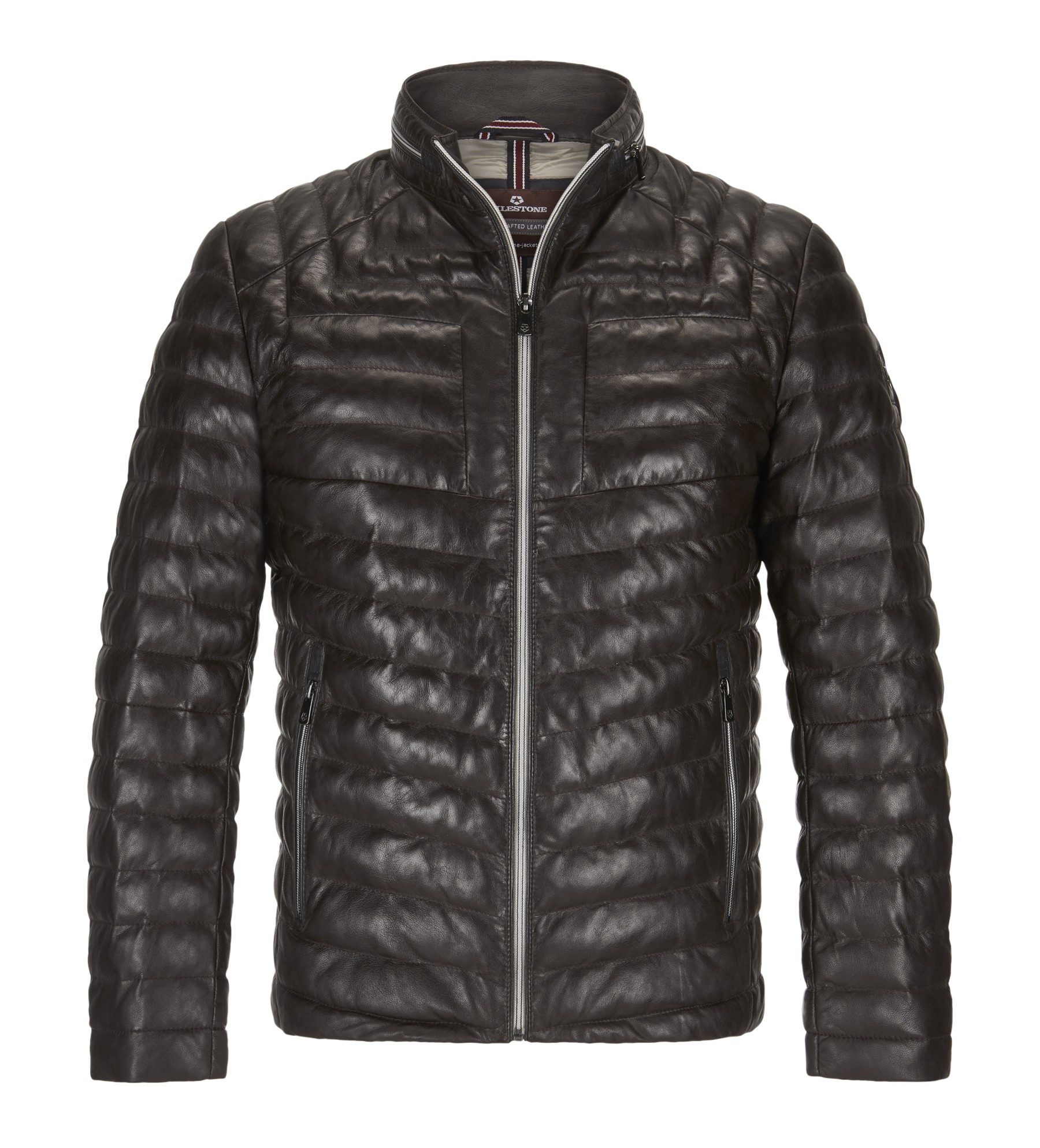 Milestone Lederjacke MSMalik Steppjacke aus Lammleder günstig online kaufen