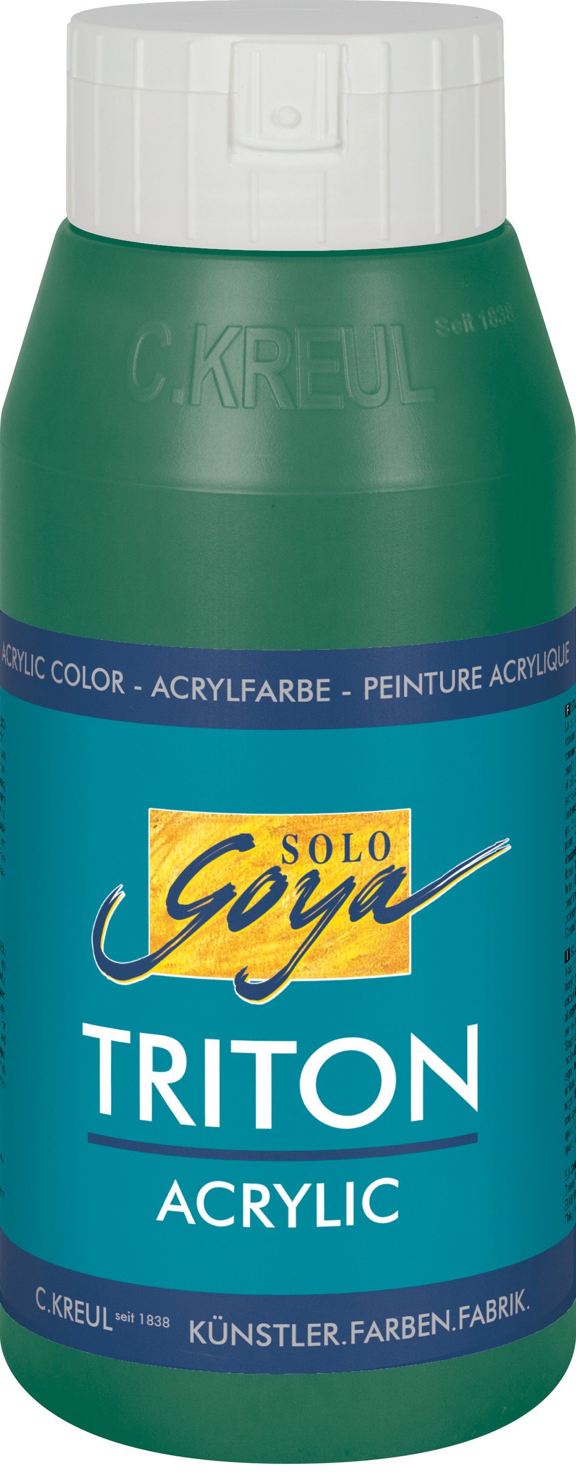 Kreul Acrylfarbe Triton Solo Acrylic, Goya Dunkelgrün 750 ml