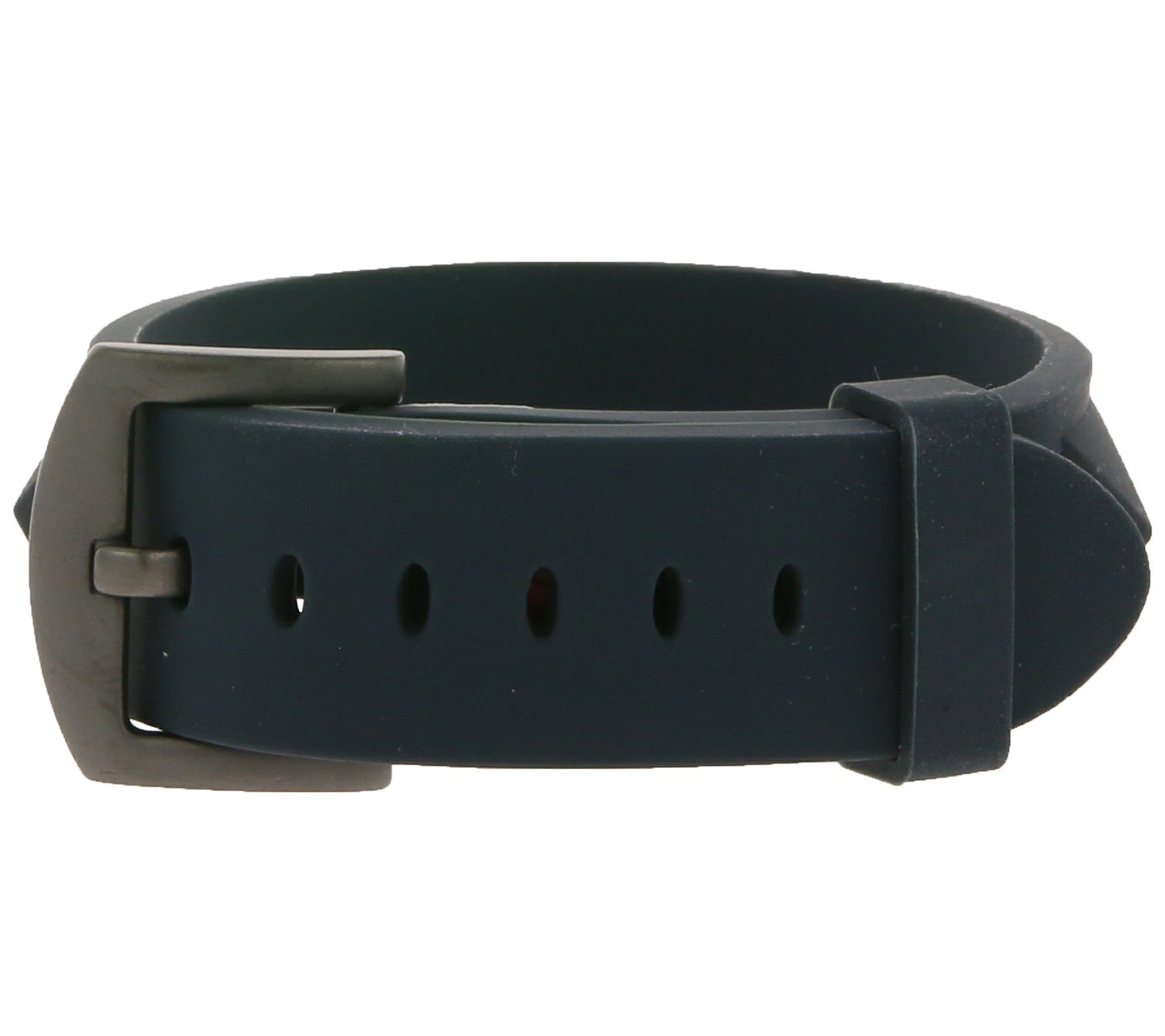 Mode-Schmuck Schnallen-Verschluss schlichter Silikon-Armband mit C3 Arm-Schmuck Dunkelgrau C3 Armband