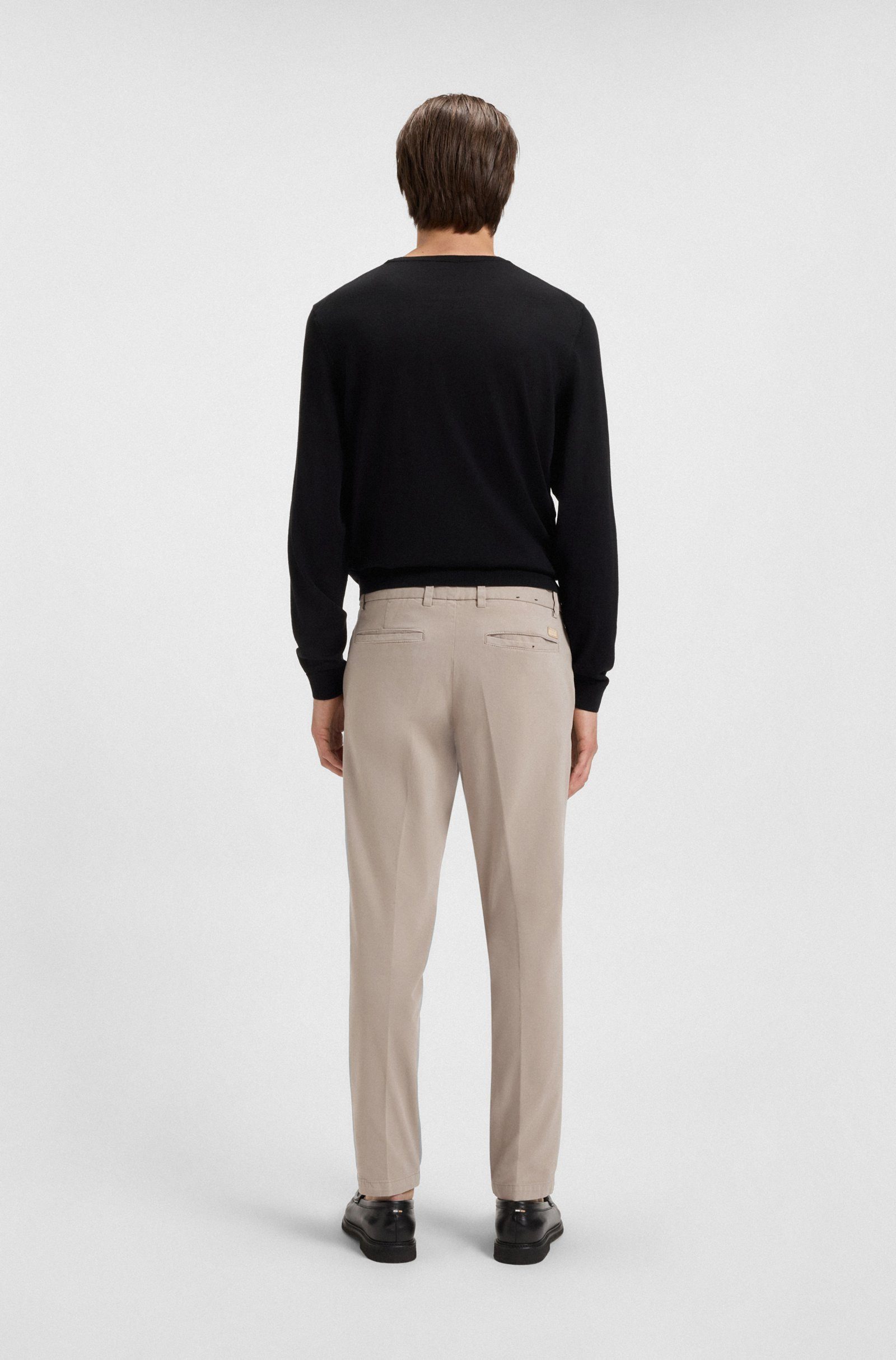BOSS Stoffhose H-Kaiton1 aus Baumwoll-Twill (1-tlg)