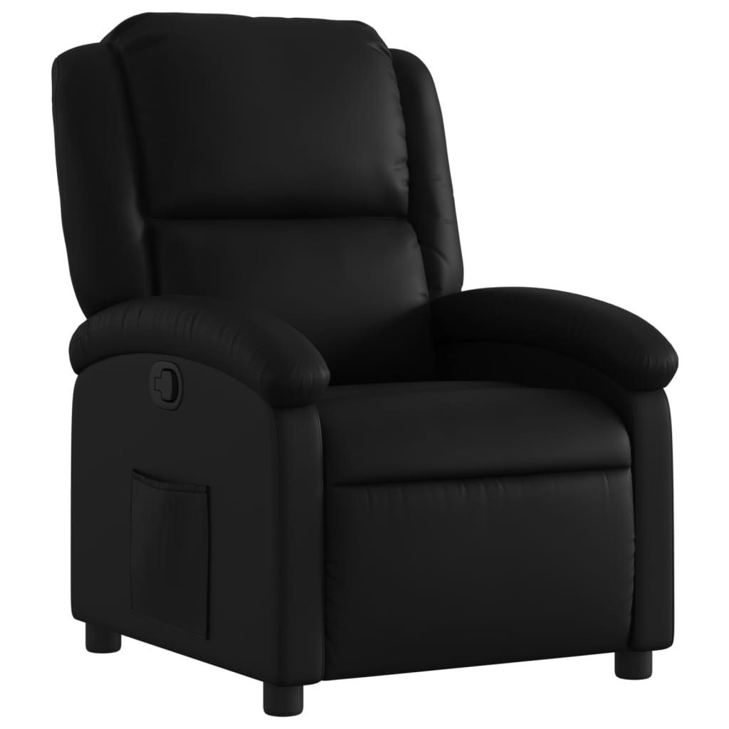 Sessel Relaxsessel, Kunstleder, Schwarz