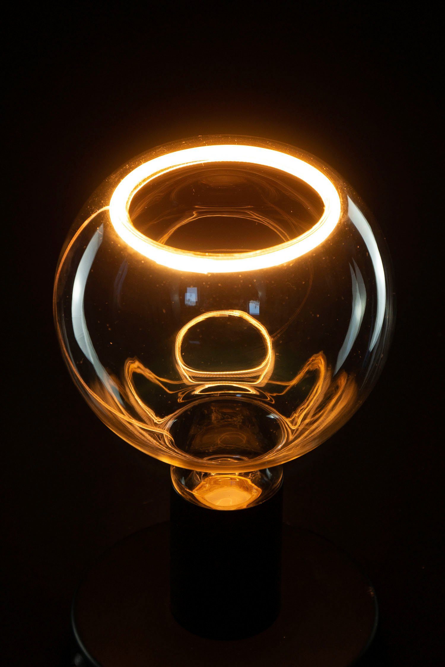 SEGULA LED-Leuchtmittel LED Floating Globe 125 klar, E27, 1 St., Extra-Warmweiß, LED Floating Globe 125 klar, E27, 4,5W, CRI 90, dimmbar