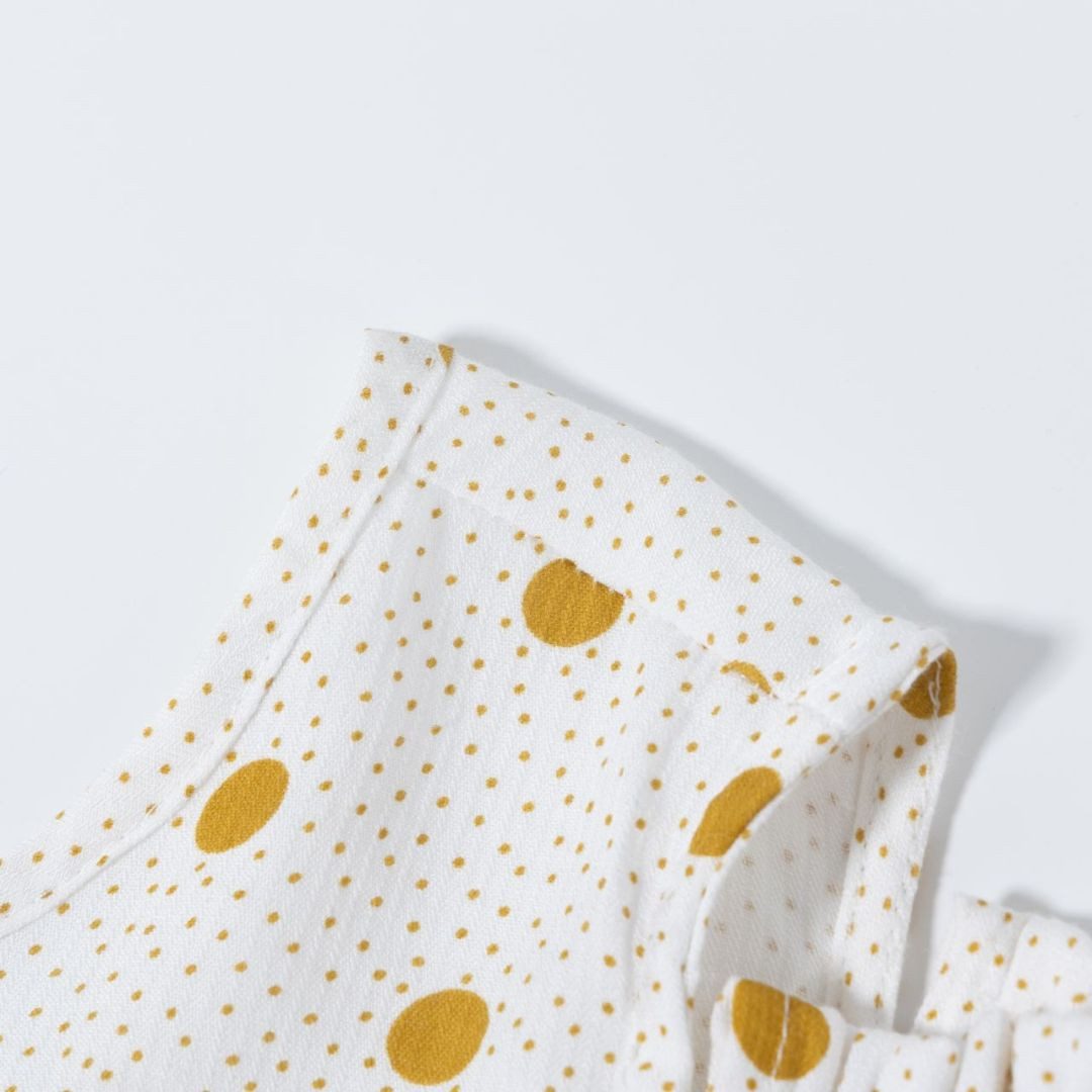suebidou Blusentop Mädchenbluse Polka Dots Kurzarm mit Schleifen-Details nachhaltig, kreativ
