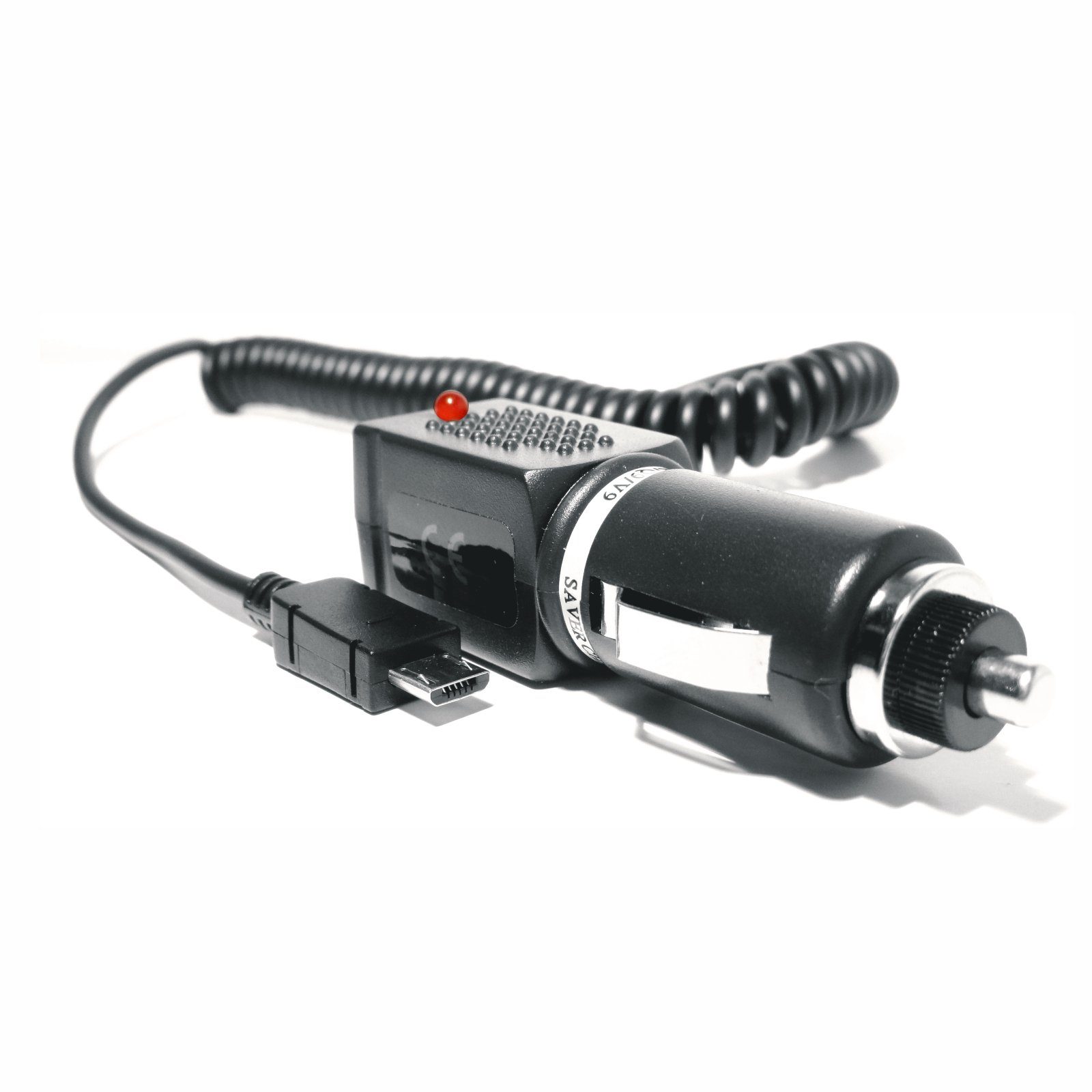 IWH Handy Smartphone Navi Ladekabel Lader Zigarettenanzünder 12/24V 1A Autoladekabel, Micro-USB