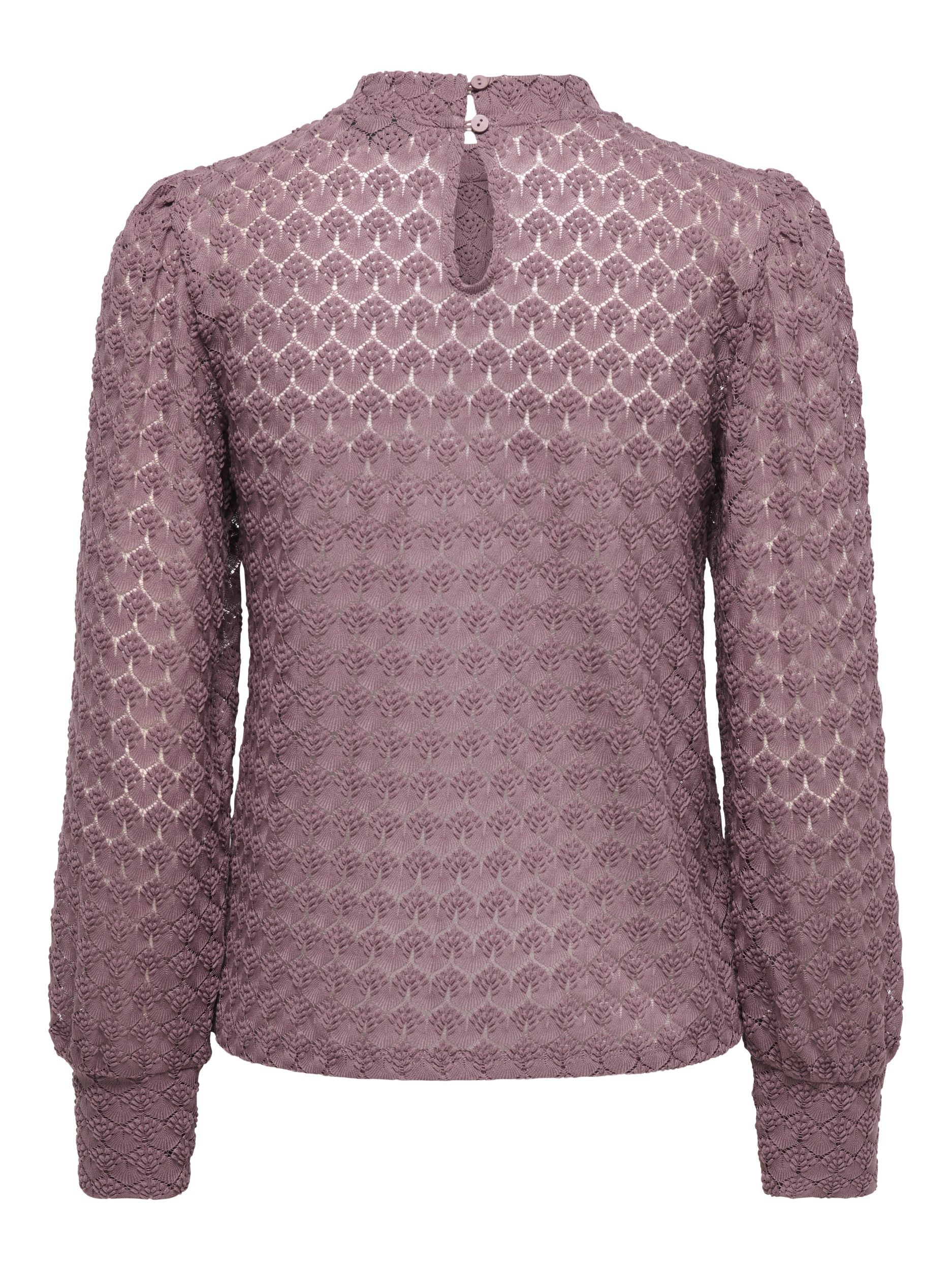 ONLY Blusenshirt JDYAVERY L/S LACE TOP JRS NOOS 199131 Grape Shake – Bild 2 von 5
