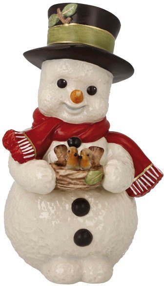 Goebel Schneemann Weihnachtsfigur - Zwitscherndes Vogelpaar, Höhe ca. 12 cm günstig online kaufen