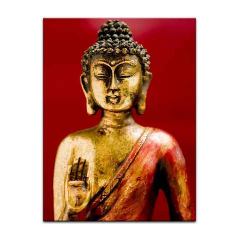 Bilderdepot24 Leinwandbild Buddha III, Religion
