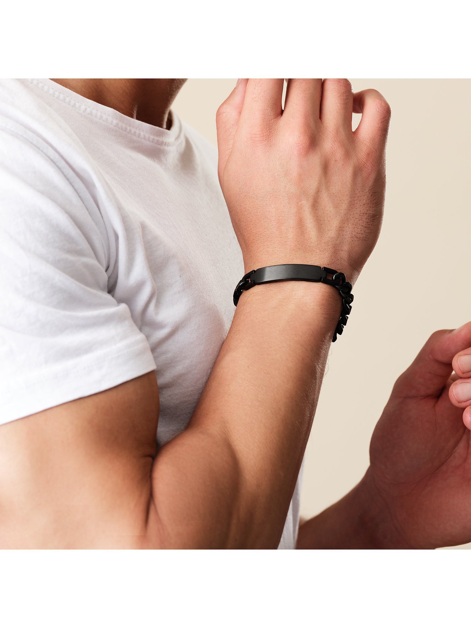 FAVS Edelstahlarmband FAVS Herren-Armband Edelstahl