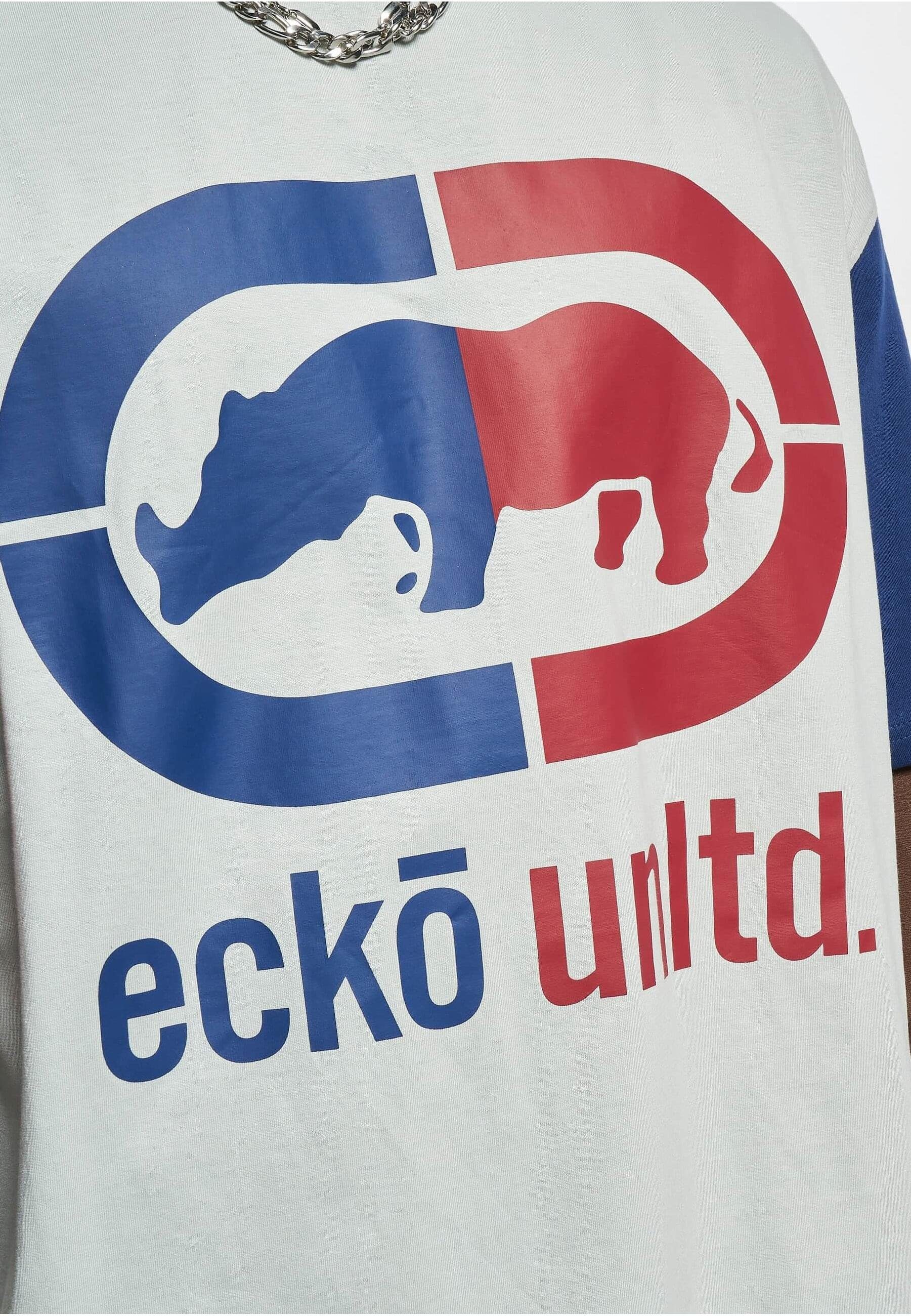 Ecko Unltd. T-Shirt Herren Ecko Grande Unltd. (1-tlg) grey/red/blue T-Shirt