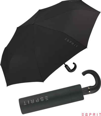 Esprit Taschenregenschirm Herren-Schirm Easymatic mit Rundhakengriff - Gents, stabil-und-praktisch