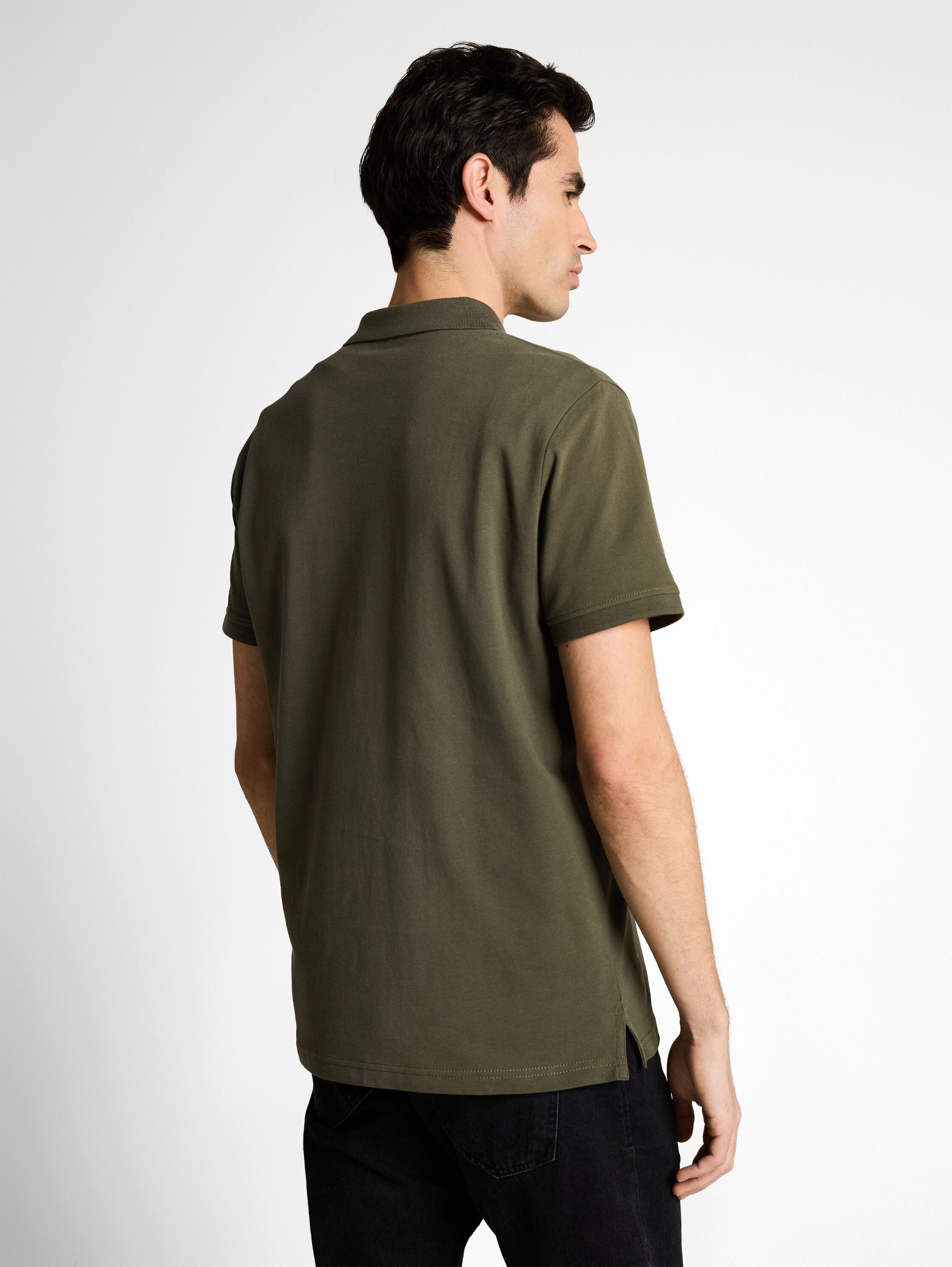 TOM TAILOR Poloshirt mit farblich hervorgehobener Knopfleiste