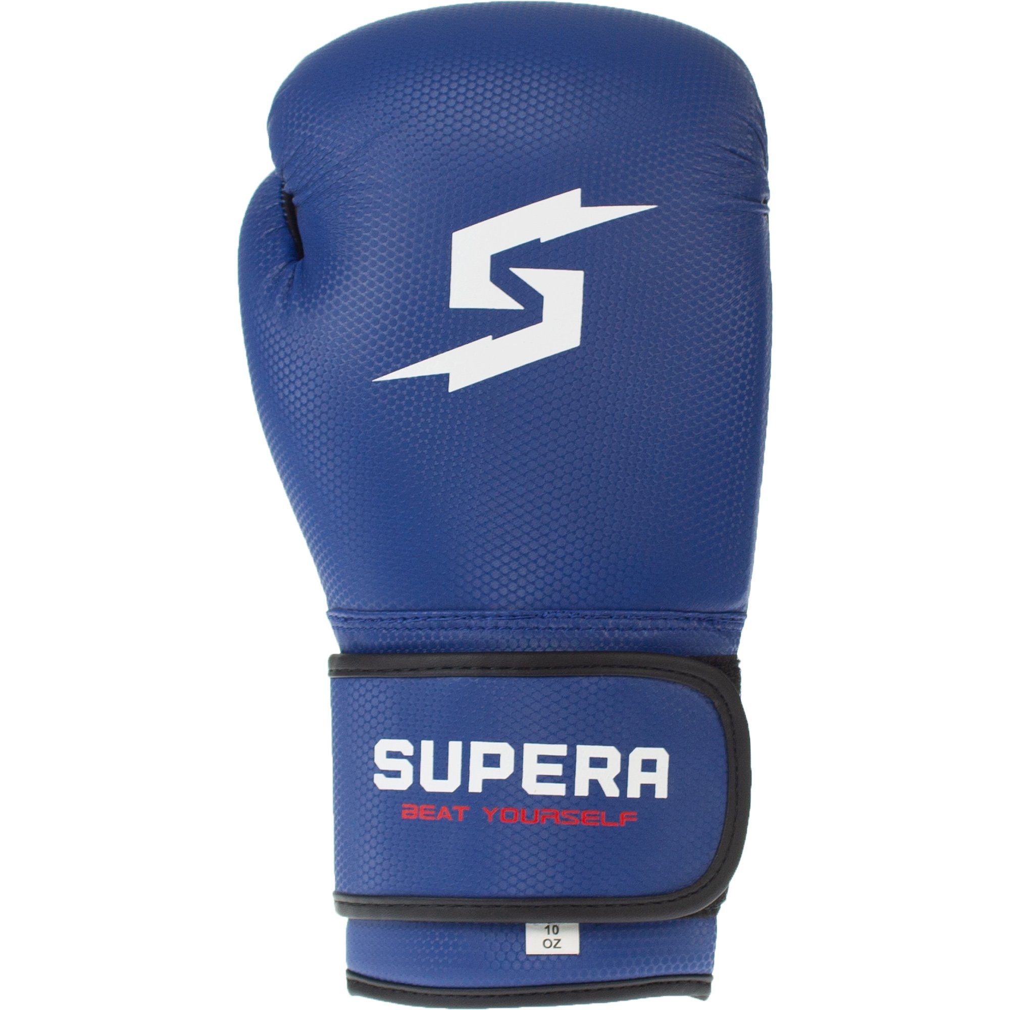 SUPERA Boxhandschuhe (Paar), Box Handschuhe Kickboxen Frauen Männer für Boxen MMA und blau 