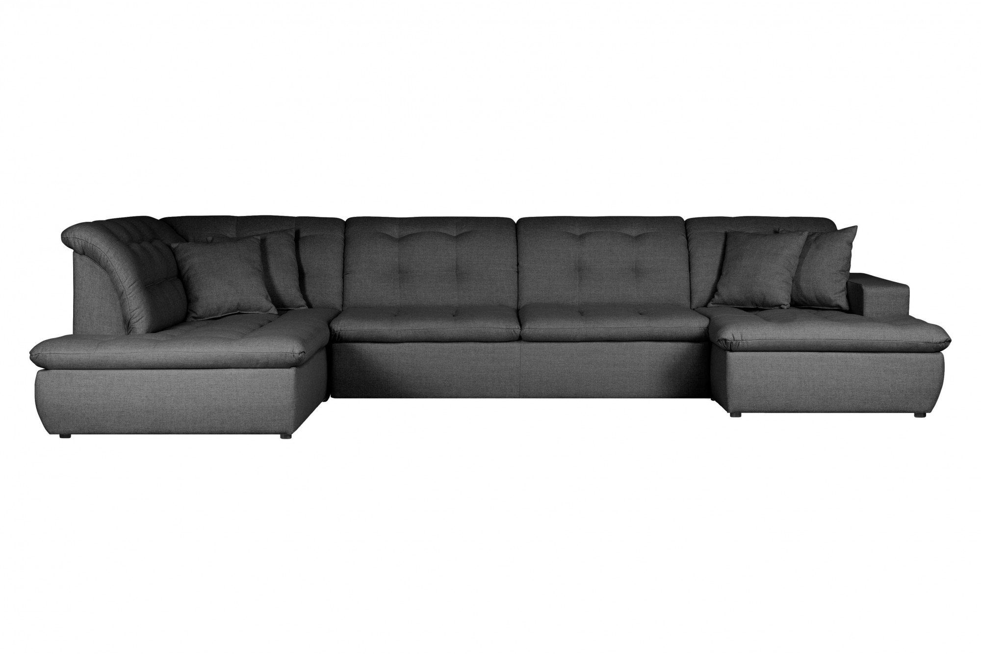 Home affaire Wohnlandschaft BRISBANE NEU U-Form, mit feiner Steppung, Matten-Optik, incl. Zierkissen