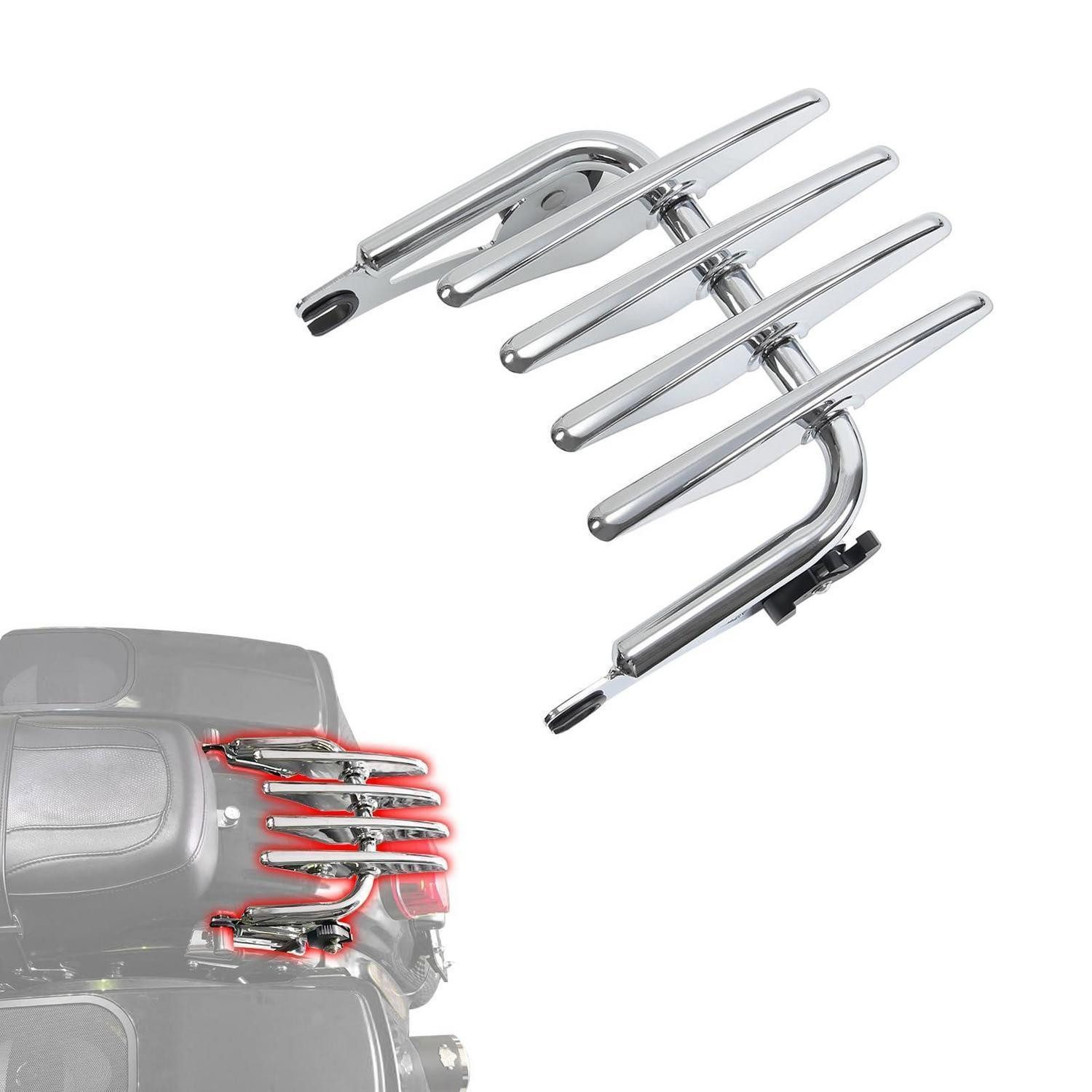 LuxusKollektion Koffer Gepäckträger Motorrad Harley Touring Silber