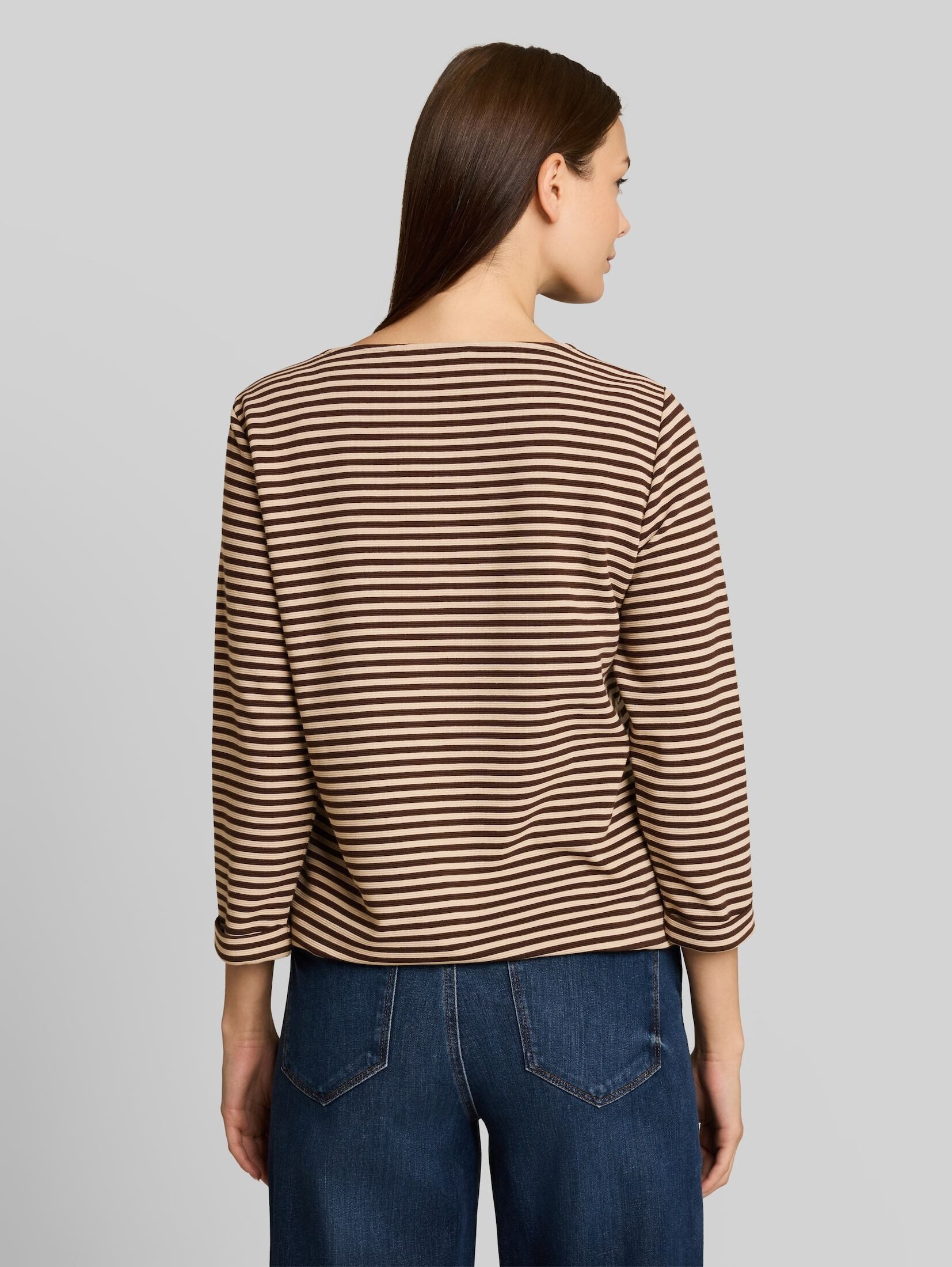 TOM TAILOR 3/4-Arm-Shirt T-Shirt (im Einserpack) Langarmshirt mit Knopf-Details – Bild 3 von 5