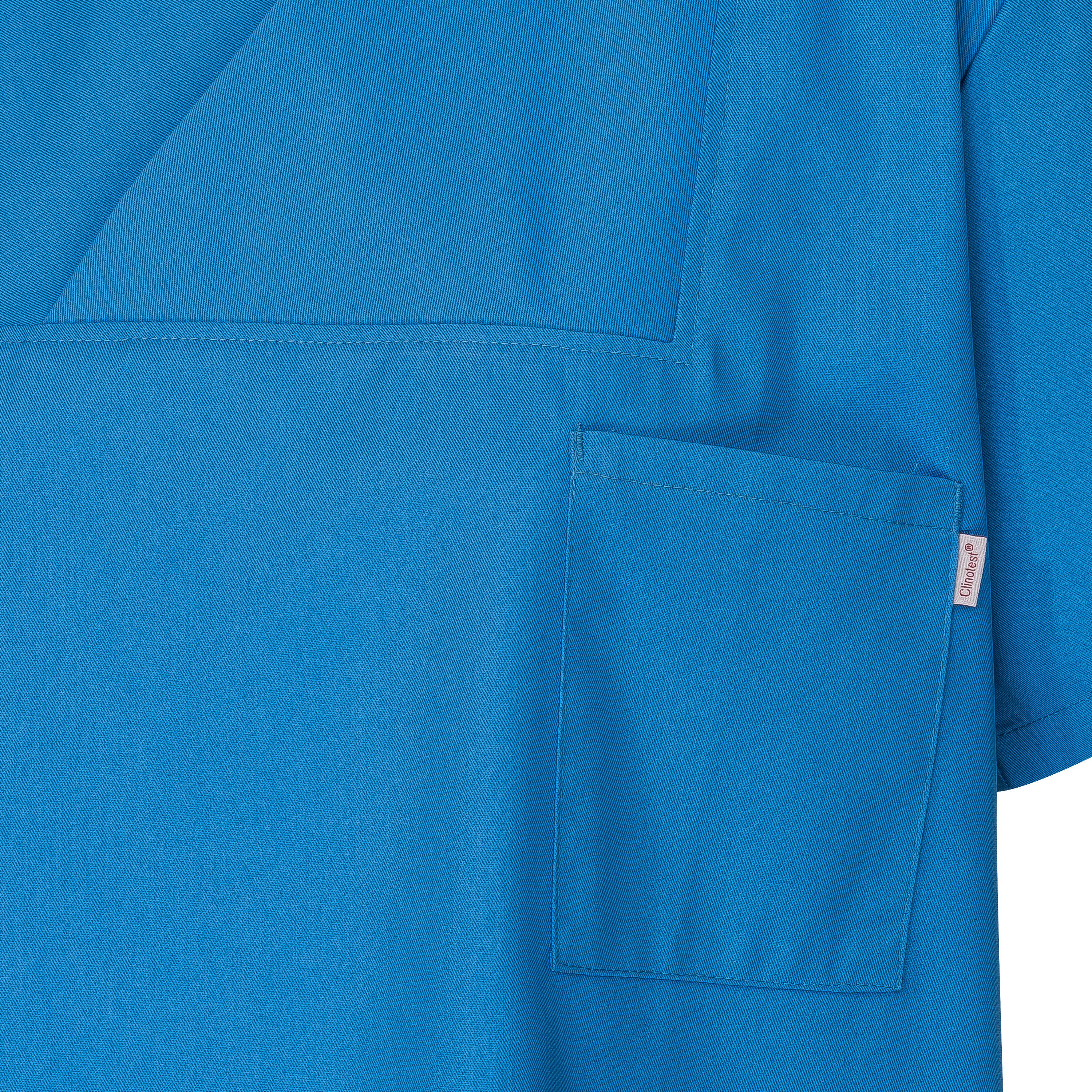 Clinotest Funktionsbluse Kasack Damen & Herren - 95 Grad waschbare, kochfest ohne einzulaufen (1-tlg) Schlupfkasack aus Baumwolle & Polyester - Berufsbekleidung – Bild 2 von 2
