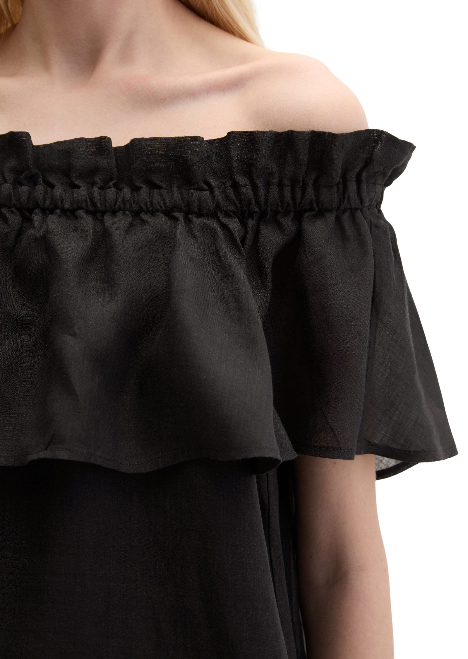 Marc O'Polo Minikleid aus weicher Ramiefaser – Bild 4 von 5