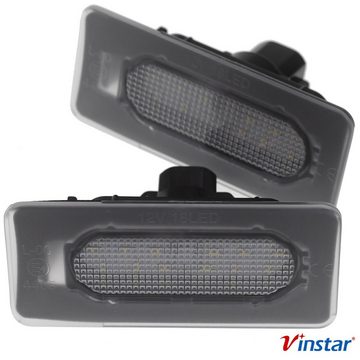 Vinstar KFZ-Ersatzleuchte LED Kennzeichenbeleuchtung E-geprüft für TOYOTA, kompatibel mit: Toyota Corolla 1,8L 2014-2019 81270-02250