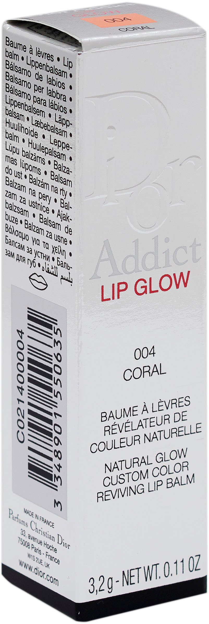Lippenbalsam Dior 004 Dior Addict Glow Coral Lip