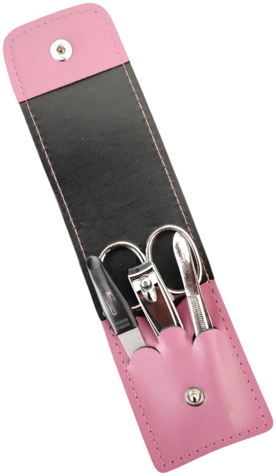 EloModa Maniküre-Etui 4-teiliges Solingen* Maniküre Set mit echt Leder Etui günstig online kaufen