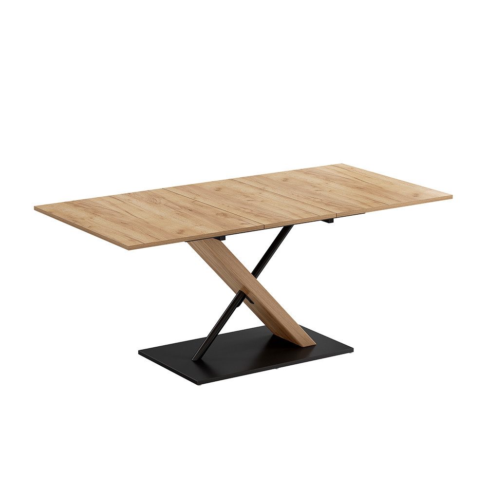 Vicco Esstisch Herta, Eiche/Schwarz, 140 x günstig online kaufen