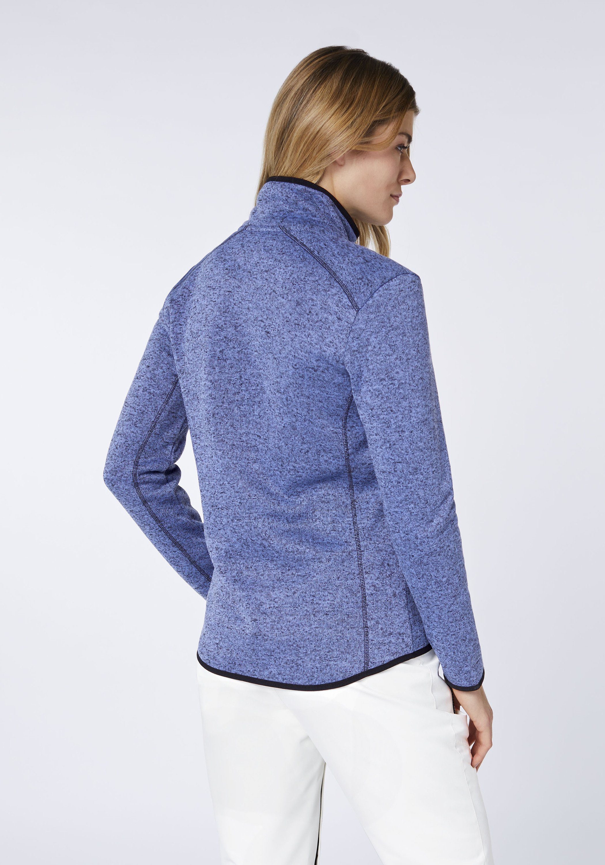 Jacaranda Fleecejacke Chiemsee 1 Optik melierter Sweatjacke in