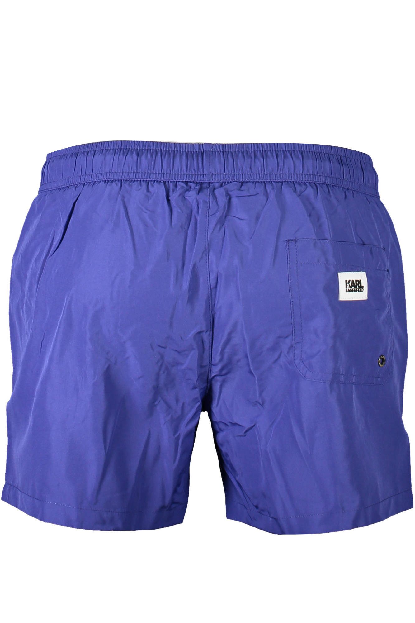 KARL LAGERFELD Badeshorts Stilvolle blaue Herren-Badeslip mit Taschen & Kontrastdetails
