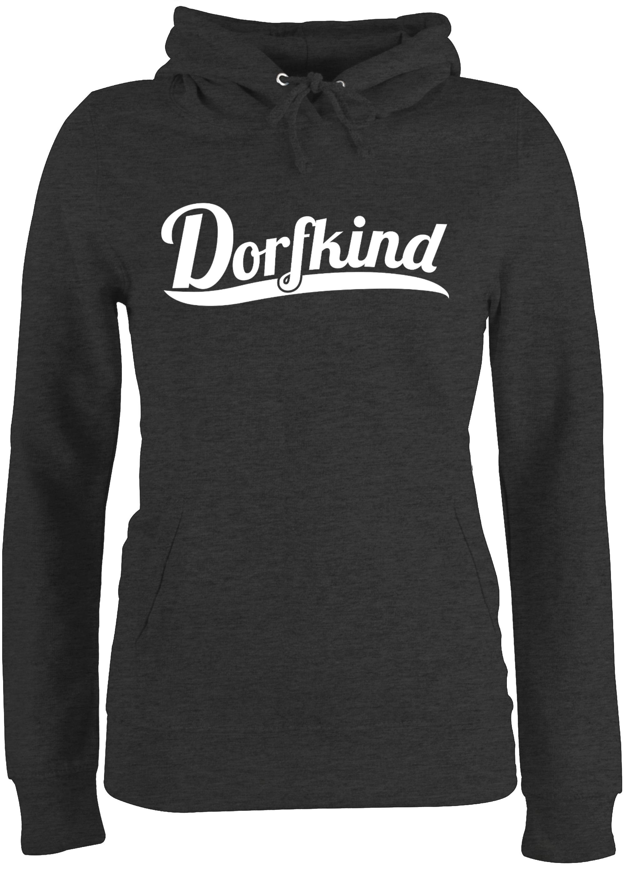 Shirtracer Hoodie »Dorfkind Weiss Sprüche Statement mit Spruch
