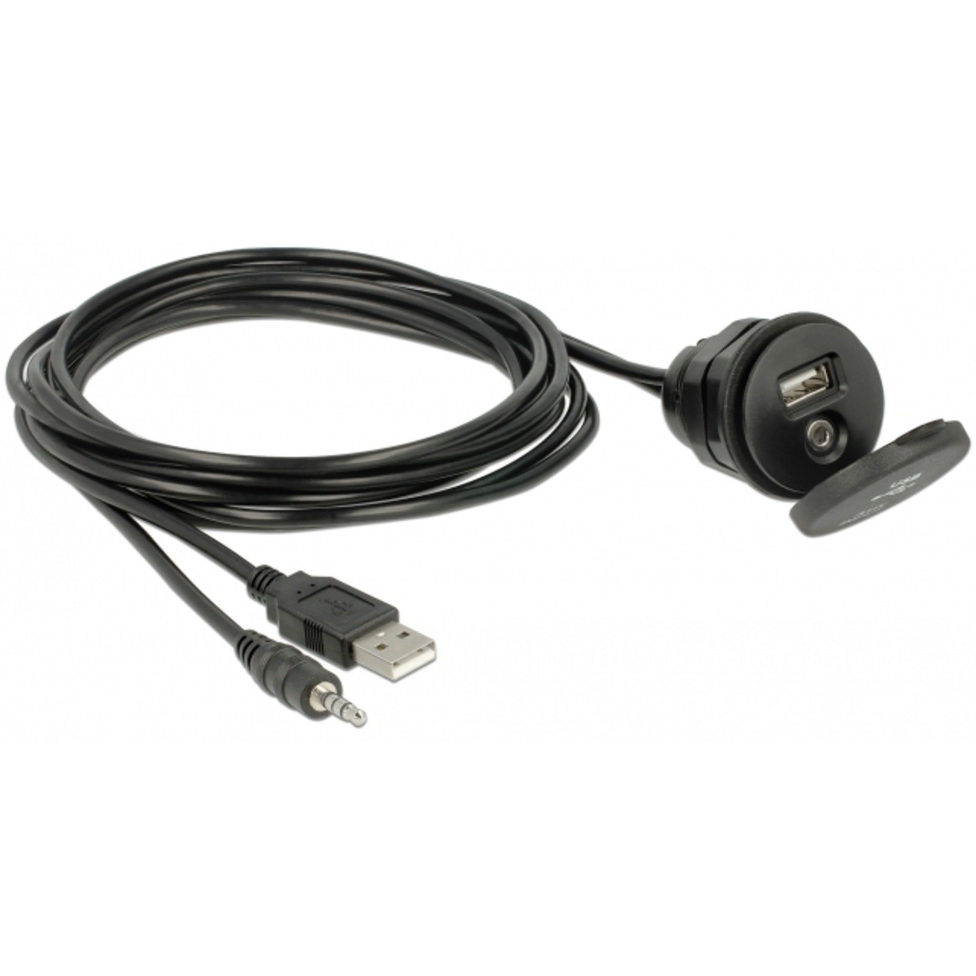DeLOCK USB Verlängerungskabel, USB A + 3,5mm Audio-Kabel