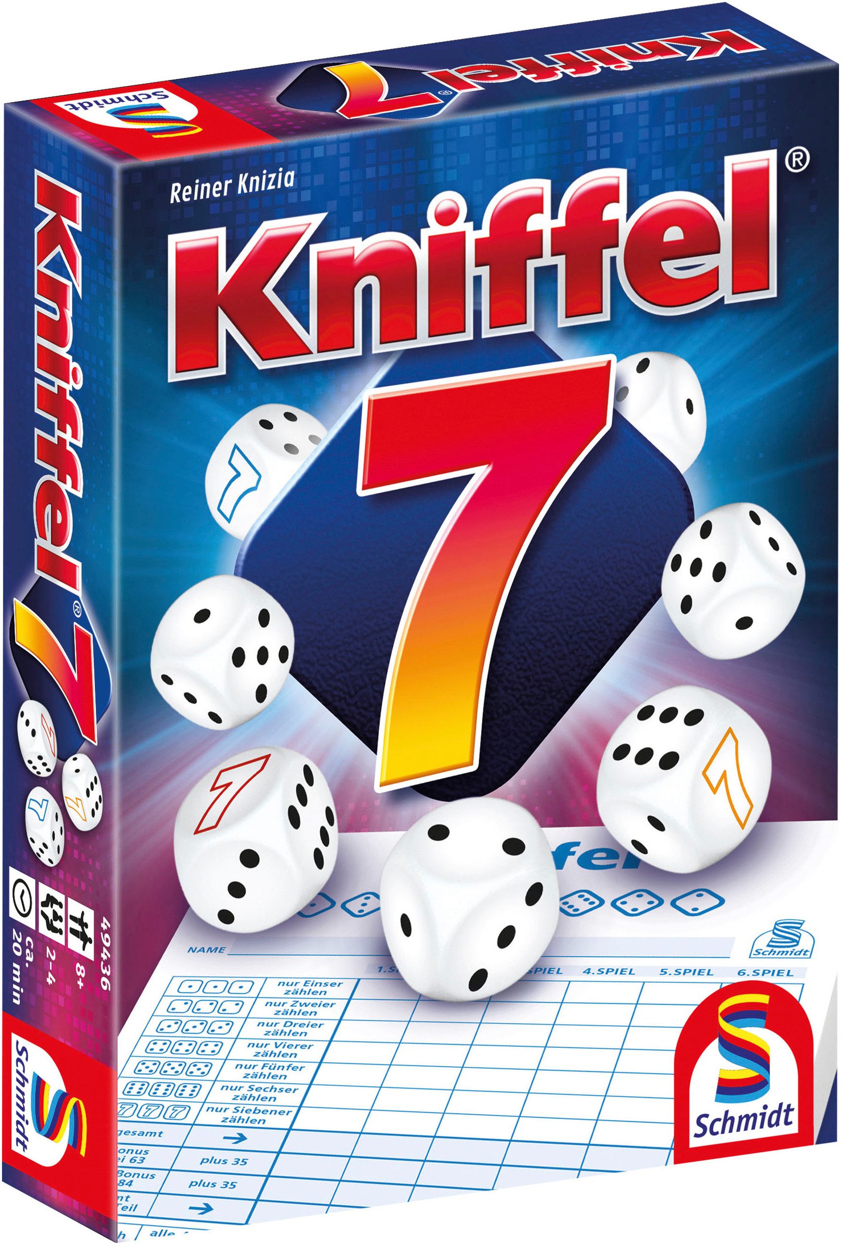 Schmidt Spiele Spiel Kniffel®7, Familienspiel