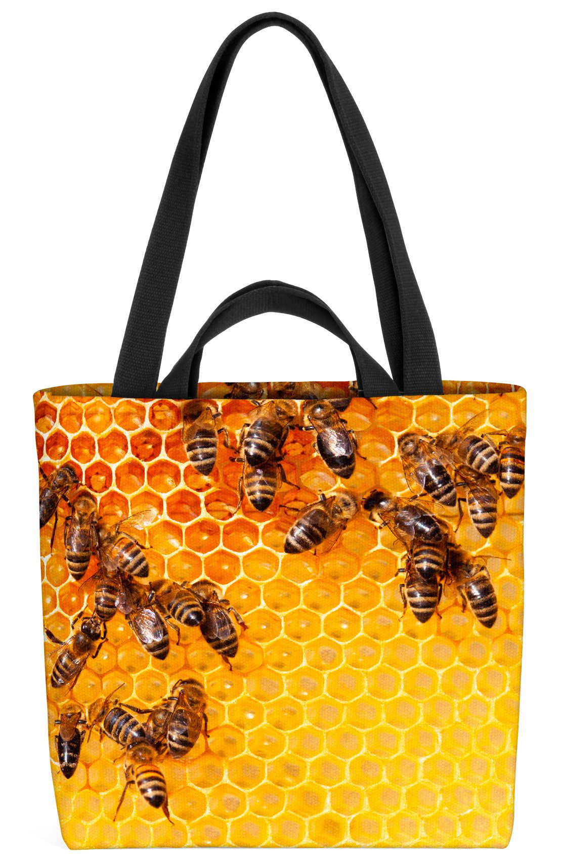 VOID Shopper Einkaufstasche, Bienen Honig Bienenwabe Bienen Honig Bienenwabe Honigbiene Maja Frühs