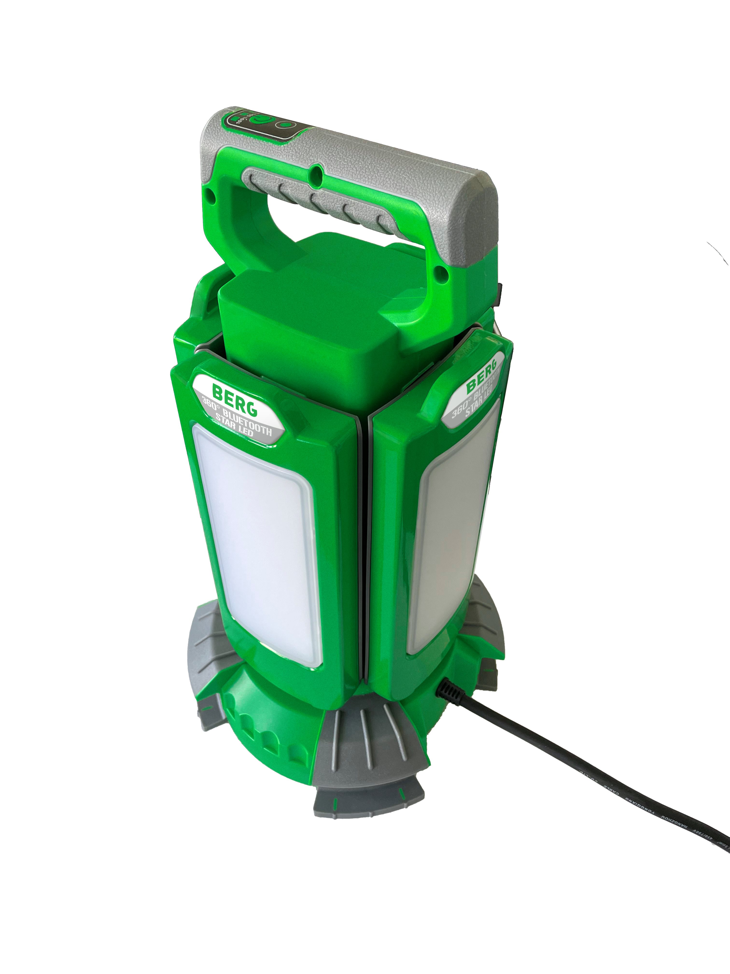BERG TECTOOL LED Arbeitslicht LED-STRAHLER BCL 360° BLUETOOTH STAR LED 120 TS [230V-EU], LED fest integriert, per App steuerbar