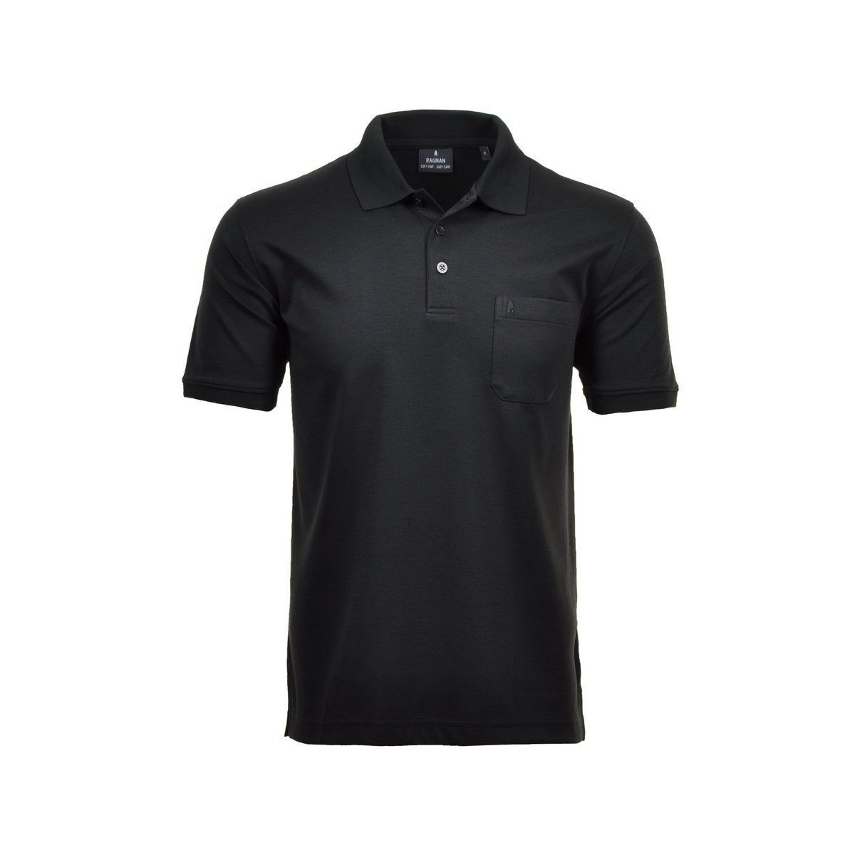 Poloshirt RAGMAN fit regular (1-tlg) schwarz