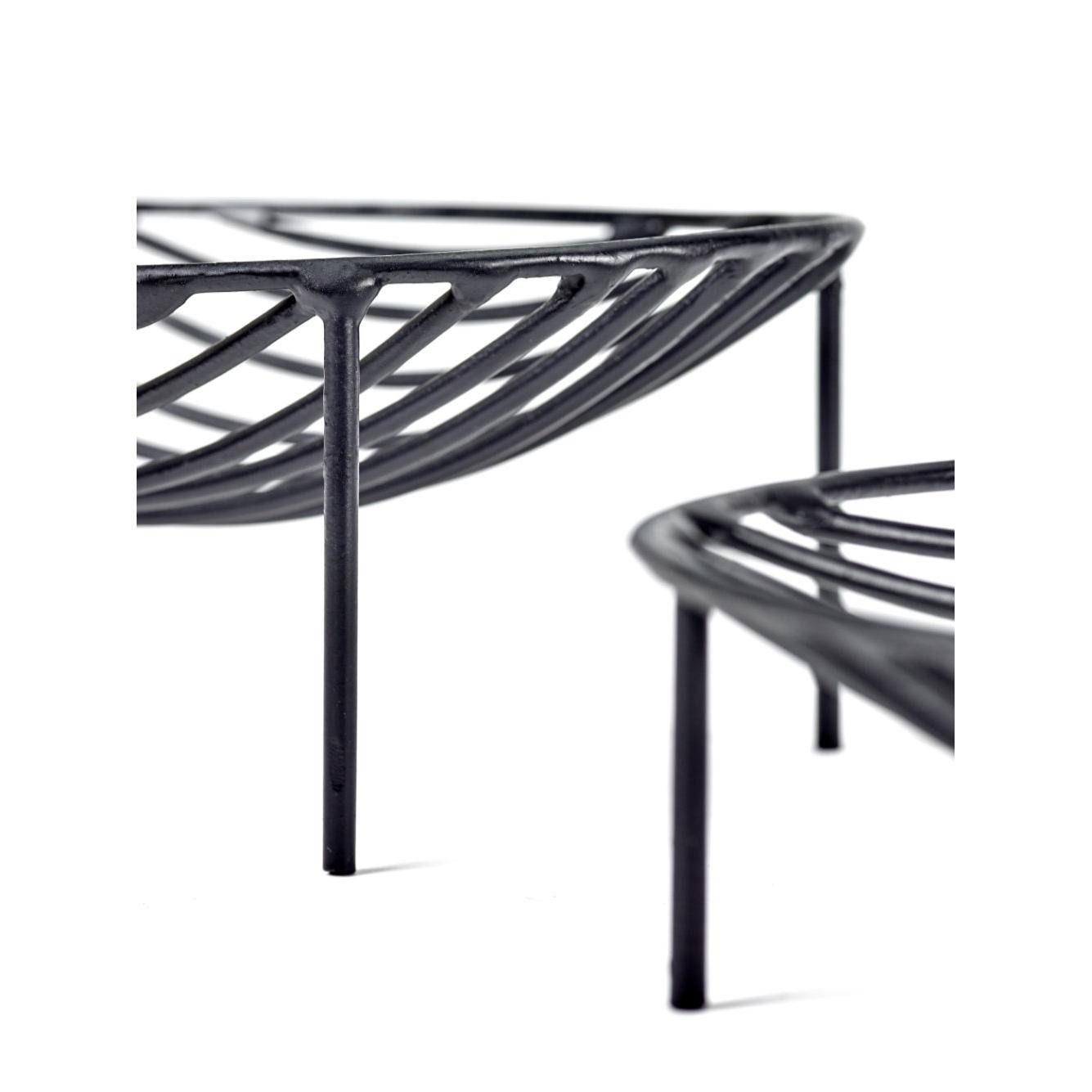 Serax Servierschale SERAX Aufbewahrungskorb Nana Metall Schwarz (12,5cm)