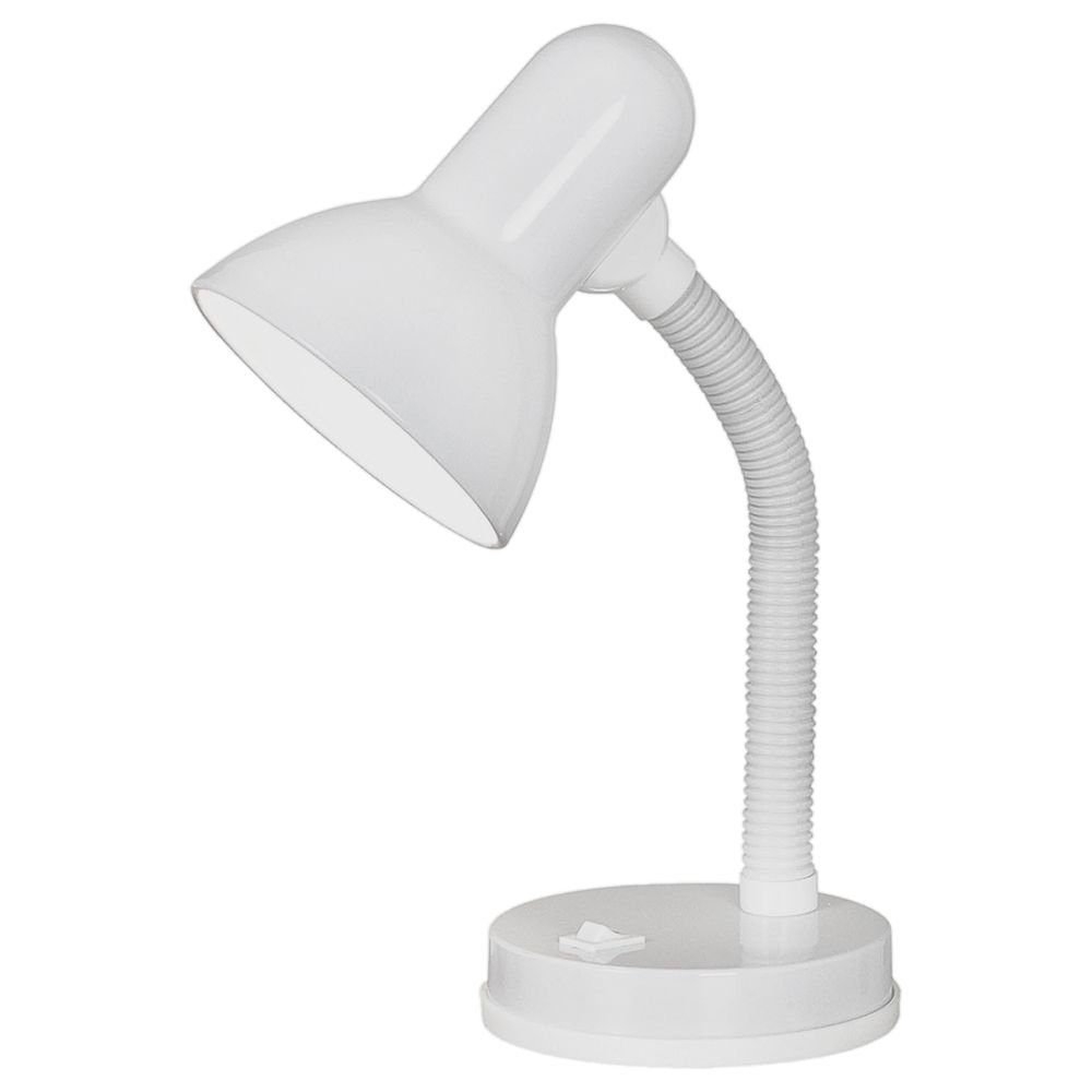 click-licht Tischleuchte Tischleuchte Basic in Weiß E27, keine Angabe, Leuchtmittel enthalten: Nein, warmweiss, Tischleuchte, Nachttischlampe, Tischlampe